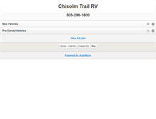Tablet Screenshot of chisolmtrailrv.com